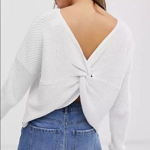 Reversible White Knit Top🤍